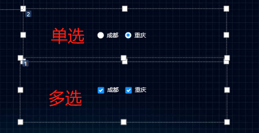多选框,单选框-迪赛智慧数