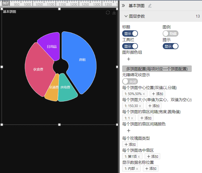 设置成环形饼图-迪赛智慧数