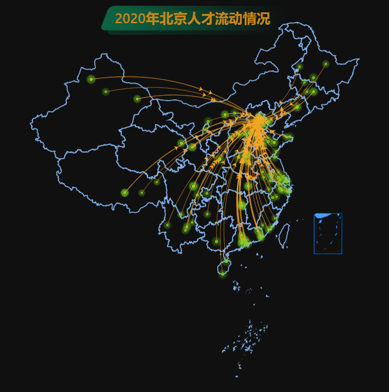 飞线地图、飞线动画图、多点飞线图 -迪赛智慧数