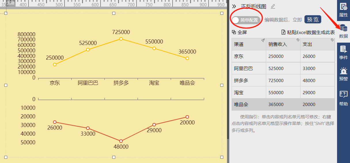 对数据进行简单配置-迪赛智慧数