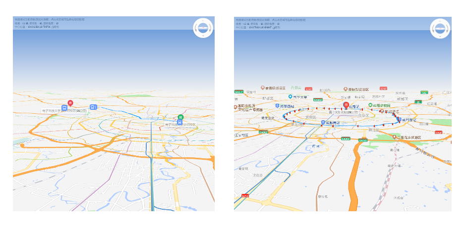 公交规划和公交线路组件的3D展示模式-迪赛智慧数