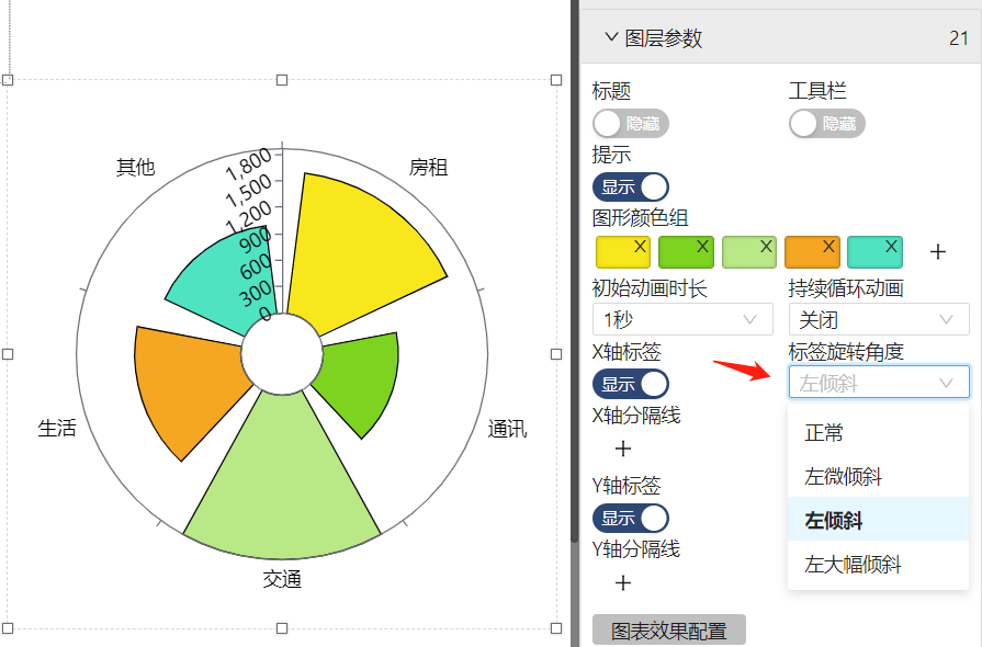 选择调整标签刻度位置-迪赛智慧数