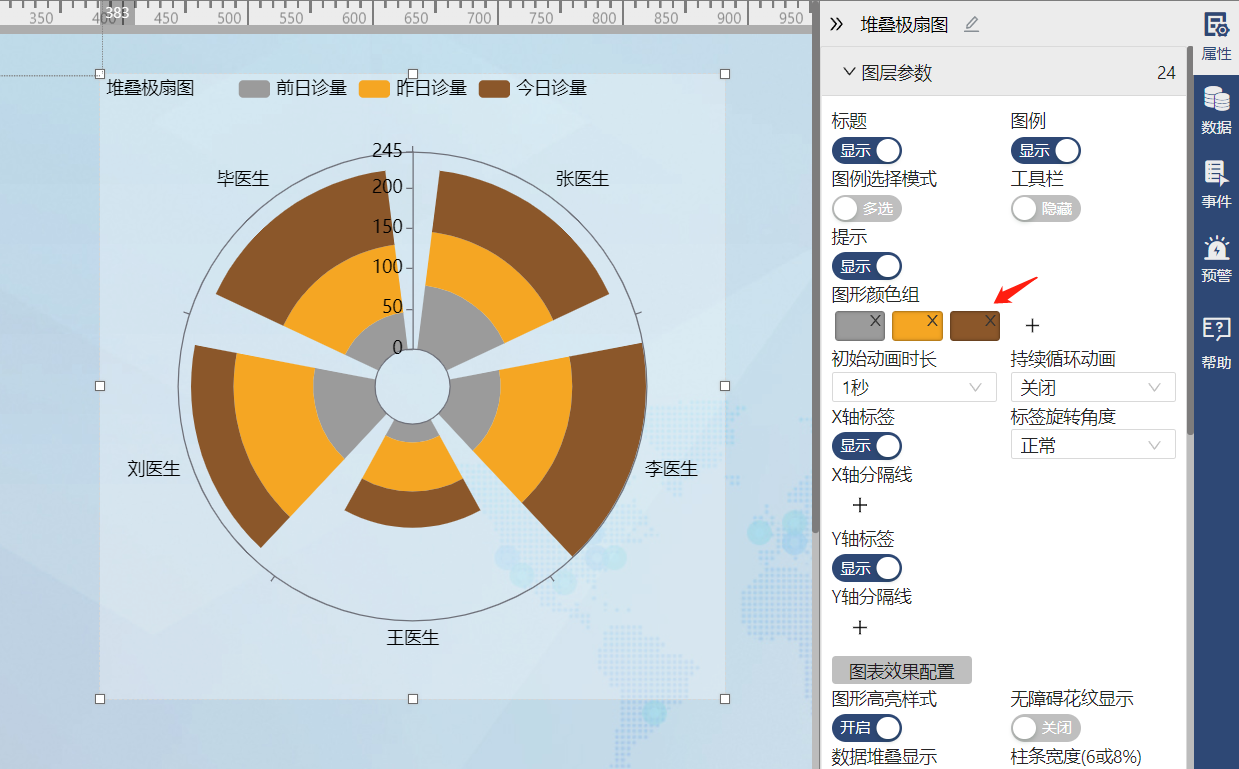 根据需求设置图表的背景颜色-迪赛智慧数