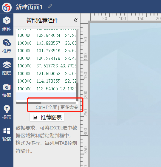 复制数据后粘贴在推荐编辑器里-迪赛智慧数