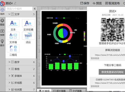 在这信息共享时代，利用大数据可视化软件，可按数据保密级别进行不同人群的分享-迪赛智慧数