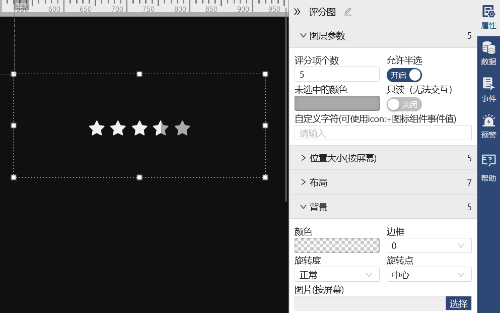 数据可视化之评分图-迪赛智慧数