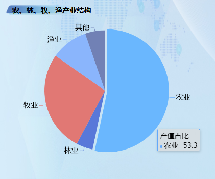 农林牧渔产业结构-迪赛智慧数