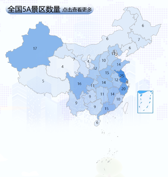 全国5A景区数量-迪赛智慧数