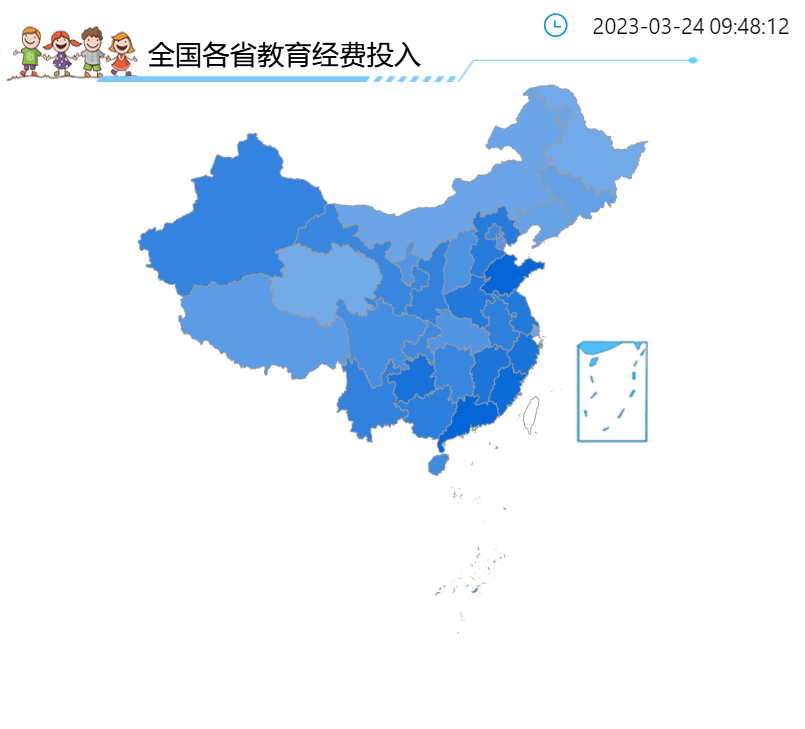 全国各省教育经费投入-迪赛智慧数