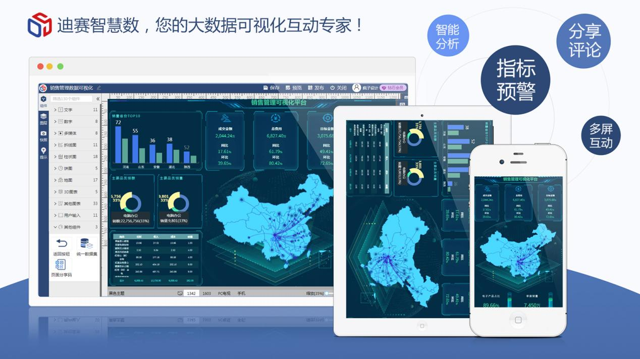 行业数据可视化专家-迪赛智慧数